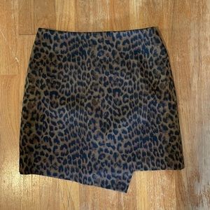 Ann Taylor leopard skirt